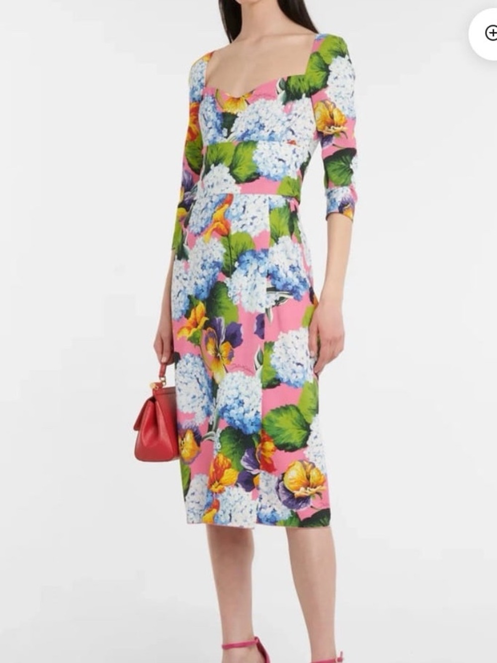 Dolce & Gabbana Hydrangea Print Calf